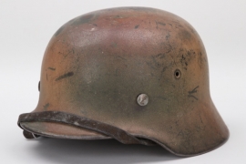 Heer M40 single decal camo helmet - EF64