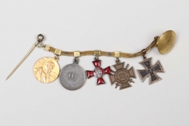 Third Reich 5-place miniature chain to WWI veteran