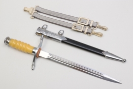 East German NVA officer's dagger with hangers - mint