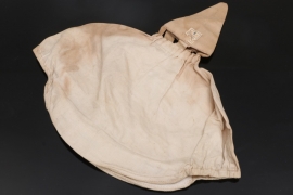 WW1 spike helmet camo cover + paper tag