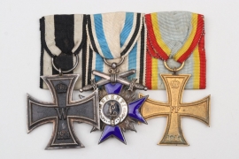 3-place medal bar - Bavarian Military Merit Order 4th Class