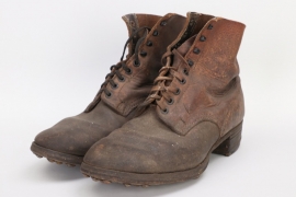 Wehrmacht low ankle field boots - Rb-numbered