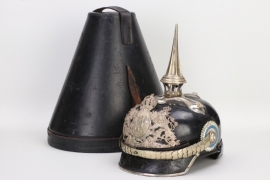 Bavaria - Leibregiment officer's spike helmet with container