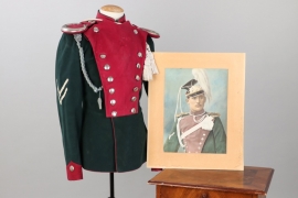 Bavaria - 2. Ulanen-Regiment tunic & Czapka straps with photo proof