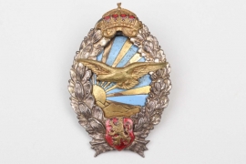 Bulgaria - WW2 Pilot's Badge on screwback