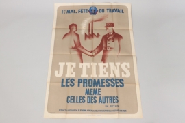 France - "je tiens les promesses ...." poster 1940