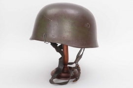 Luftwaffe M38 Fallschirmjäger camo "wire" helmet - ET68