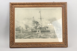 S.M. Kanonenboot Iltis framed picture - Boxeraufstand