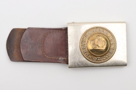 Saxony - WWI EM/NCO buckle with leather tab "13.J. 3." - Aurich