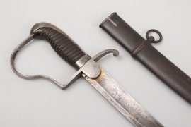 Saxony - infantry saber for officers - with smooth iron gear