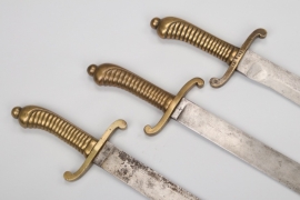 Saxony - lot infantery fascine knifes 1845