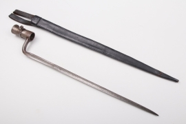 Imperial german socket bayonet with scabbard