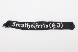 "Fronthelferin (HJ)" cuff title