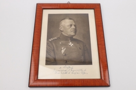 von Kirchbach, Hans - Pour le Mérite winner signed portrait photo