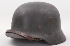 Heer M35 re-issued double decal helmet - NS64