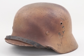 Heer 11.Pz.Div. M40 "camo" helmet - Uffz. Foss