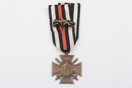 Honour Cross of World War I with buttonhole miniature