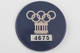 Olympic Games Berlin 1936 official service badge - blue