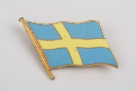 1936 enamel Swedish flag (badge)