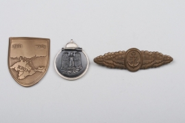 Krim Shield, East Medal and Naval Front Clasp - 1957 types