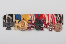 Medal bar to a northern German WWI Hero