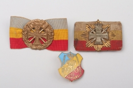 Lot of three badges (Reservistika Mecklenburg)
