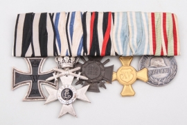 WWI 5-place medal to a Bavarian veteran