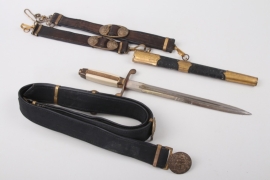 Bulgaria - Dagger for officers of the Navy M51with hangers and belt