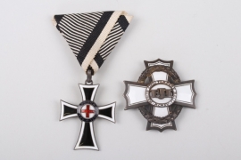 Austria - "Marianerkreuz" + War Cross for Civil Merits
