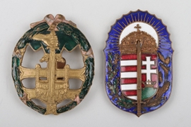 Hungary - Badge for graduates of the military academy & Order of Vitéz