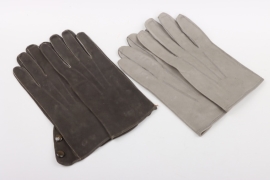 2 x Wehrmacht gloves for officers - RB-numbered
