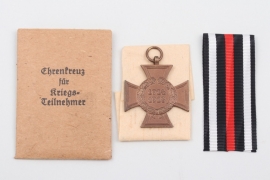 Hindenburg Cross for Combattants with bag of issue