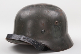 Heer M35 ex-double decal helmet with modern liner