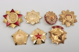 North Korea -  lot of medals & decorations