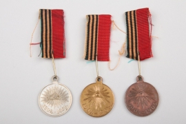 Russia - 3 x Medals for Russo-Japanese War 1904-1905