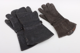 Pair of Luftwaffe flight gloves + one single glove