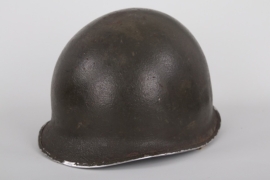 WW2 US helmet M1 - front seam