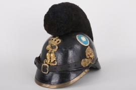 1. Schwere Reitereinheit (1.S.R.E.)  M1868 helmet (Raupenhelm) - Mannschaft (restauriert)