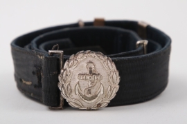 Kriegsmarine official's belt and buckle "Überschnallkoppel"