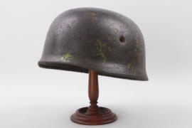 Luftwaffe M38 paratrooper helmet shell with camo