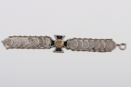 WWI German-Austrian coin bracelet
