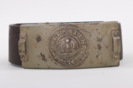 Prussia buckle "Gott mit uns" (EM/NCO) for telegraph troops
