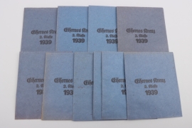 10 x Bags of issue to 1939 Iron Cross 2nd Class