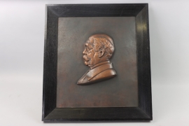von Bismarck, Otto - framed bronze relief - 65x72