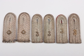 Bavaria - 3. Infanterie-Regiment three pairs of shoulder boards for an Oberleutnant