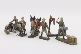 Lot of Wehrmacht Toy Figures - LINEOL