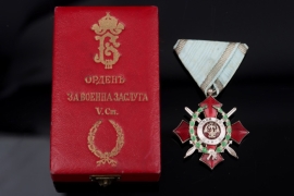 Bulgaria - Order Of Military Merit, Type III, V Class with War Decoration