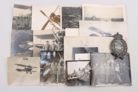 WWI Bavarian Pilot's Badge (silver) + 16 photos