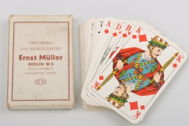 "Uniformen und Ausrüstung Ernst Müller" playing cards in box