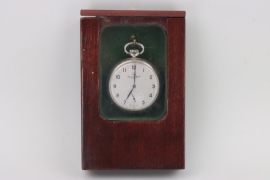Kriegsmarine observer's pocket watch with wooden frame - IWC